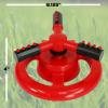 imageChapin 3 Arm Rotary Sprinkler Red Up to 40 ft Coverage Lawn Sprinkler Small Area Yards and Garden Watering