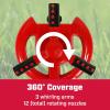 imageChapin 3 Arm Rotary Sprinkler Red Up to 40 ft Coverage Lawn Sprinkler Small Area Yards and Garden Watering