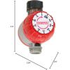imageChapin 41004 Mechanical Water Timer Up to 120 Minutes of Watering for Lawn and Gardens Fits Standard Garden Hoses RedGrayMechanical Timer