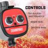 imageChapin 41004 Mechanical Water Timer Up to 120 Minutes of Watering for Lawn and Gardens Fits Standard Garden Hoses RedGraySingle Zone Timer