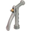 imageChapin 4603 Cast Metal Garden Hose Spray Nozzle with Rear Trigger Grip Threaded Connection Fits Standard Garden Hose for Gardening Landscaping Watering and Outdoor Jobs Silver