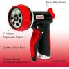 imageChapin 4605 7Pattern Garden Hose Spray Nozzle with Front Trigger Grip Threaded Connection Fits Standard Garden Hose for Gardening Landscaping Watering and Outdoor Jobs RedBlackFront Trigger Grip