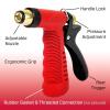imageChapin 4608 Adjustable Cone Tip Garden Hose Spray Nozzle with Rear Trigger Grip Threaded Connection Fits Standard Garden Hose for Gardening Landscaping Watering and Outdoor Jobs RedBlack