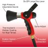 imageChapin 4699 Firefighter Water Cannon Hose Nozzle Fireman Spray Nozzle with Ergonomic Grip and Threaded Hose Connection Adjustable Twist Nozzle Lever OnOff Control RedBlackFirefighter Water Cannon