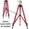imageChapin 4993 Heavy Duty Brass Head Tripod Impact Lawn Sprinkler 360 Degree Coverage for Large Lawns Golf Courses Gardens Adjustable Height Gooseneck Hose Connection Red and Black