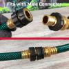 imageChapin 69465 34 Inch Garden Hose QuickConnect Fittings Male and Female 2Piece Assembly Heavy Duty Set of 4Female2pack