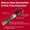 imageChapin 69481 Deluxe 1Way Shutoff Hose Connection with KinkFree Extension Fits Standard Garden Hoses Metal and Plastic Construction with ShutOff Valves LeakFree High Volume Water Flow