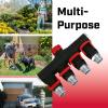 imageChapin 69483 Deluxe 4Way Shutoff Hose Connection Fits Standard Garden Hoses Metal and Plastic Construction with ShutOff Valves LeakFree High Volume Water Flow for Landscaping and Outdoor Use