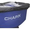 imageChapin 8201A Made in The USA 80Pound Sure Spread Salt and Ice Melt Walk Behind Spreader Front and Side Baffles 12quot Tires UShaped Flipup Handle Steel Frame Enclosed Gear Box Blue
