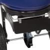 imageChapin 82104B Made in The USA 80Pound Poly Hopper Professional and Contractor Salt and Ice Melt Walk Behind Broadcast Spreader RustResistant 12quot Tires Blue