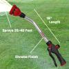 imageChapin International 4671 30inch with 7 Pattern Rotatable Nozzle and Adjustable 180degree Spray Head Watering Wand RedBlack18 Inch