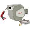 imageChapin 5997 65feet Retractable Garden Hose Reel Wall Mounted HeavyDuty Case and 180 Swivel Frame Mount Automatic Retract and Locking Hose with 10 Position Metal Garden Hose Spray Nozzle