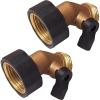imageChapin 69450 Gooseneck Shut Off Hose Coupling Heavy Duty Brass Valve Garden Hose Connector Set of 22pack