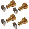 imageChapin 69470 Female Garden Hose Repair Connector with Clamps Hose Mender Fittings Set of 4Female4pack