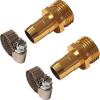 imageChapin 69470 Female Garden Hose Repair Connector with Clamps Hose Mender Fittings Set of 4Male2pack