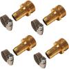 imageChapin 69470 Female Garden Hose Repair Connector with Clamps Hose Mender Fittings Set of 4Male4pack