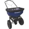 imageChapin 8201A Made in The USA 80Pound Sure Spread Salt and Ice Melt Walk Behind Spreader Front and Side Baffles 12quot Tires UShaped Flipup Handle Steel Frame Enclosed Gear Box Blue