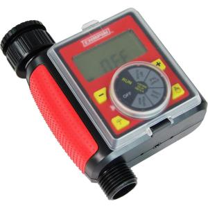 imageChapin 41004 Mechanical Water Timer Up to 120 Minutes of Watering for Lawn and Gardens Fits Standard Garden Hoses RedGraySingle Zone Timer with Digital Display