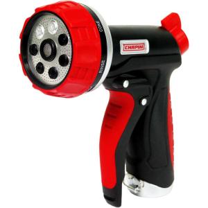 imageChapin 4605 7Pattern Garden Hose Spray Nozzle with Front Trigger Grip Threaded Connection Fits Standard Garden Hose for Gardening Landscaping Watering and Outdoor Jobs RedBlackFront Trigger Grip