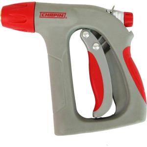 imageChapin 4693 High Temp Hot Water Pistol Grip Spray Nozzle with Threaded Connection Stream Spray for Cleaning Washing Cars Watering and Outdoor Jobs RedBlackFront Grip