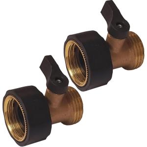 imageChapin 69451 Shut Off Hose Coupling Heavy Duty Brass Valve Garden Hose Connector Set of 22pack