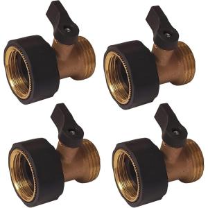 imageChapin 69451 Shut Off Hose Coupling Heavy Duty Brass Valve Garden Hose Connector Set of 24pack