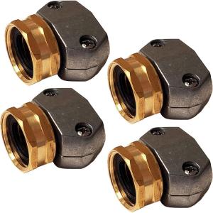 imageChapin 69455 Male HeavyDuty Hose Mender Coupling Fits 58 Inch and 34 Inch Garden Hose Repair Fitting Set of 2Female4pack