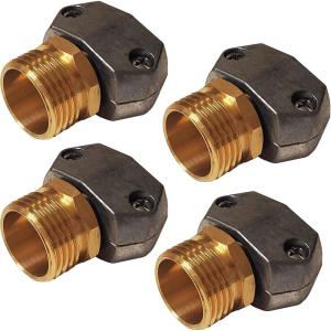 imageChapin 69455 Male HeavyDuty Hose Mender Coupling Fits 58 Inch and 34 Inch Garden Hose Repair Fitting Set of 2Male4pack
