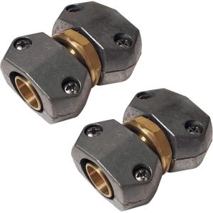 imageChapin 69455 Male HeavyDuty Hose Mender Coupling Fits 58 Inch and 34 Inch Garden Hose Repair Fitting Set of 2MaleFemale2pack