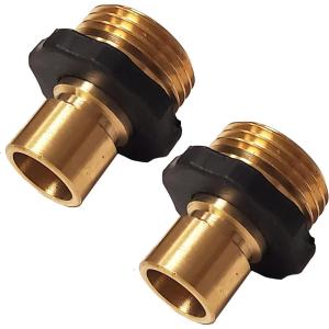 imageChapin 69465 34 Inch Garden Hose QuickConnect Fittings Male and Female 2Piece Assembly Heavy Duty Set of 4Male2pack