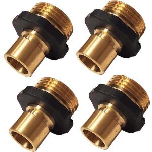 imageChapin 69465 34 Inch Garden Hose QuickConnect Fittings Male and Female 2Piece Assembly Heavy Duty Set of 4Male4pack