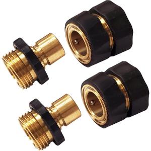 imageChapin 69465 34 Inch Garden Hose QuickConnect Fittings Male and Female 2Piece Assembly Heavy Duty Set of 4MaleFemale2pack