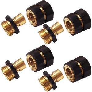 imageChapin 69465 34 Inch Garden Hose QuickConnect Fittings Male and Female 2Piece Assembly Heavy Duty Set of 4MaleFemale4pack