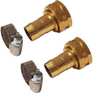 imageChapin 69470 Female Garden Hose Repair Connector with Clamps Hose Mender Fittings Set of 4Female2pack