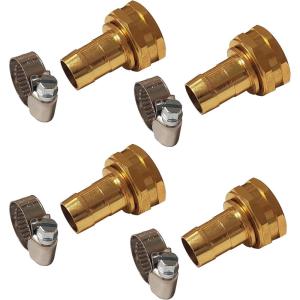 imageChapin 69470 Female Garden Hose Repair Connector with Clamps Hose Mender Fittings Set of 4Female4pack