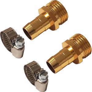 imageChapin 69470 Female Garden Hose Repair Connector with Clamps Hose Mender Fittings Set of 4Male2pack