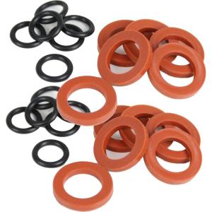 imageChapin 69471 48 Pieces Replacement Garden Hose Rubber Washers and ORings Sealing Ring for 38 Inch Quick Connector and Standard Garden Hose24pcs