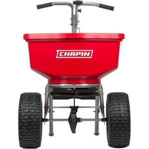 imageChapin International 8400C 100 Lb Capacity Made in USA Professional Spreader with Stainless Steel Frame RedTurf Spreader