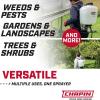 imageChapin 60114 Made in USA 4Gallon Backpack Sprayer with 3Stage Filtration System Pump Pressured Sprayer for Spraying Plants Garden Watering Lawns Weeds and Pests Translucent WhiteSprayer