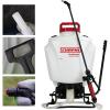 imageChapin 61800 4Gallon Made in USA Professional Backpack Sprayer with Brass Adjustable and Poly FanCone Nozzles Cushion Grip ShutOff 3Stage Filtration System Translucent WhiteManual Pump