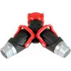imageChapin 69480 Deluxe Hose Splitter Hose Connection Fits Standard Garden Hoses Metal and Plastic Construction with ShutOff Valves LeakFree Dual Water Flow for Landscaping and Outdoor Use