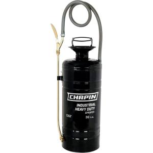 imageChapin 1352 Made in The USA 3 Gallon Heavy Duty TriPoxy Steel Industrial Metal Tank Sprayer with 18 Inch Brass Wand 36 Inch Reinforced Hose and Brass Nozzle and Shut Off BlackSprayer
