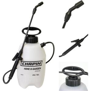 imageChapin 16200 2Gallon Made in USA Garden Pump Sprayer with Ergonomic Handle Trigger Shut Off Adjustable Cone Nozzle and inTank Filter for Spraying Weeds Insects Fertilizers Translucent White2 gal
