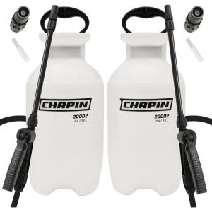 imageChapin 20003 Made in USA 3 Gallon Lawn and Garden Pump Pressured Sprayer for Spraying Plants Garden Watering Lawns Weeds and Pests Translucent White2Gallon 2Value Pack