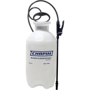 imageChapin 20075 Disinfectant Bleach Sprayer 1 Gallon Made in The USA Adjustable Cone Nozzle Compatible with Bleach Solutions and Fungicides Translucent White2Gallon
