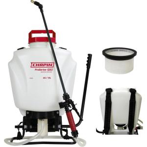 imageChapin 61802 4Gallon ProSeries Plus Poly Backpack Sprayer with Foaming Adjustable Nozzle for Fertilizers Herbicides and Pesticides Translucent WhiteSprayer
