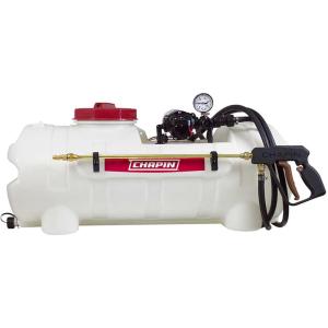 imageChapin 97300 Made in USA 15Gallon 12 Volt Deluxe Dripless EZ Mount ATVUTV Spot Sprayer 22 GPM Translucent White15 Gallon ATV Sprayer
