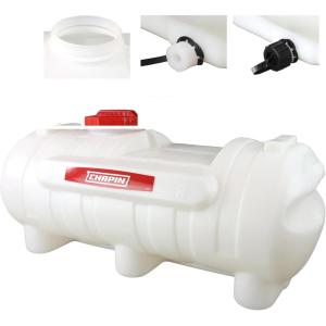 imageChapin 98142 40Gallon Water Storage Tank Utility Water Tank Water Supply for Farms Acreage Gardens Orchards Translucent White25Gallon