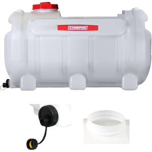 imageChapin 98142 40Gallon Water Storage Tank Utility Water Tank Water Supply for Farms Acreage Gardens Orchards Translucent White40Gallon