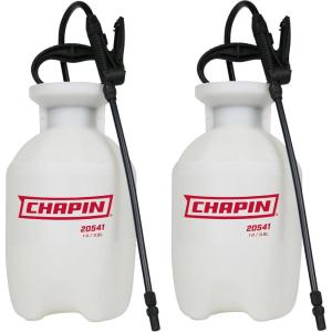 imageChapin International 20541 1 Gallon Lawn ampamp Garden MultiPurpose Sprayer with Foaming and Adjustable Nozzles Made in The USA 1Pack Translucent White1Gallon 2Pack